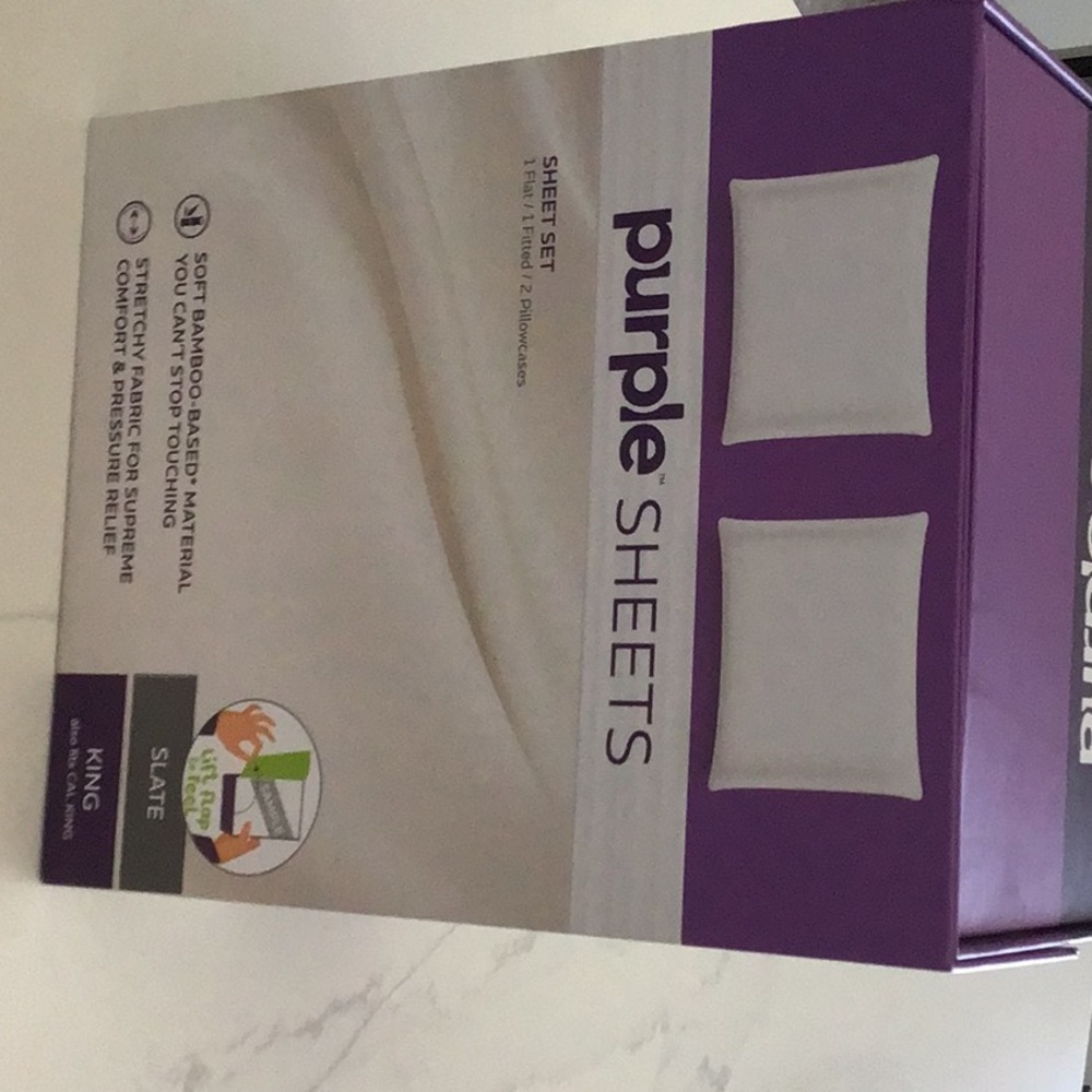 Purple king size sheets